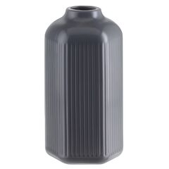 Ваза серого цвета из коллекции Edge, 22см, Tkano