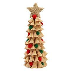 Декор новогодний Classics из джута и гофрированного картона из коллекции New Year Essential, Tkano