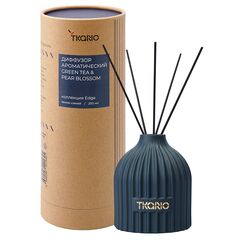 Диффузор ароматический Green tea & Pear blossom из коллекции Edge, 200 мл, тёмно-синий, Tkano