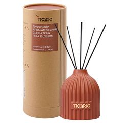 Диффузор ароматический Green tea & Pear blossom из коллекции Edge, 200 мл, терракотовый, Tkano