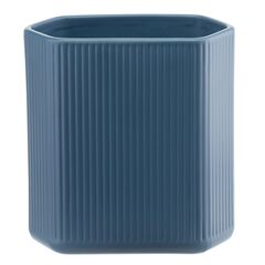 Ваза темно-синего цвета из коллекции Edge, 20см, Tkano