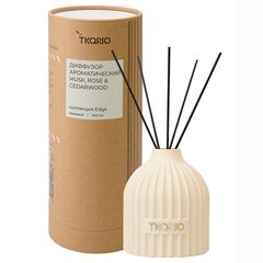 Диффузор ароматический Musk, Rose & Cedarwood из коллекции Edge, 200 мл, бежевый, Tkano