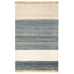 Ковер из джута, денима и шерсти Hyderabad из коллекции Ethnic, 160х230см, Tkano