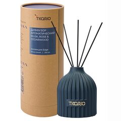 Диффузор ароматический Musk, Rose & Cedarwood из коллекции Edge, 200 мл, тёмно-синий, Tkano