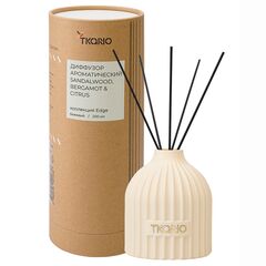 Диффузор ароматический Sandalwood, Bergamot & Citrus из коллекции Edge, 200 мл, бежевый, Tkano