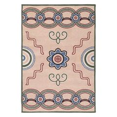 Ковер из хлопка по мотивам эвенских орнаментов из коллекции Cultural Heritage, 120х180 см, Tkano
