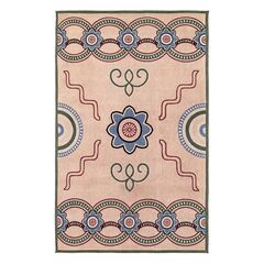 Ковер из хлопка по мотивам эвенских орнаментов из коллекции Cultural Heritage, 200х300 см, Tkano