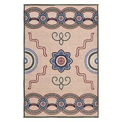 Ковер из хлопка по мотивам эвенских орнаментов из коллекции Cultural Heritage, 160х230 см, Tkano