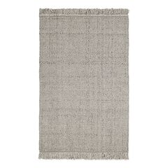 Ковер из переработанного пластика светло-серого цвета из коллекции Ethnic, 120х180 см, Tkano