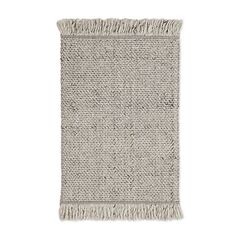 Ковер из переработанного пластика светло-серого цвета из коллекции Ethnic, 60х90 см, Tkano