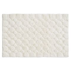 Коврик для ванной Bubbles белого цвета из коллекции Essential, 50х80 см, Tkano
