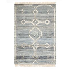 Ковер из шерсти и денима Jammu из коллекции Ethnic, 120х180см, Tkano