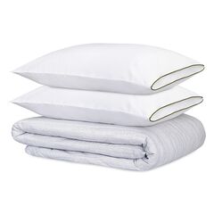 Комплект постельного белья из сатина из коллекции Meditation, olive, 200х220 см, Tkano