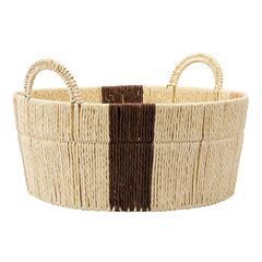 Корзина плетеная круглая Bodhran Chocolate из коллекции Ethnic, размер S, Tkano