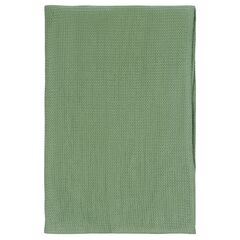 Набор из двух вафельных полотенец изо льна цвета шалфея из коллекции Essential, 50х70 см, Tkano