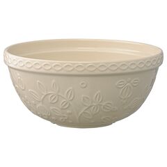 Миска кремового цвета с рельефным узором Ягоды Тайги из коллекции Russian North, 2,5л, Tkano