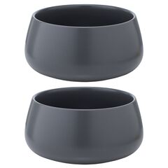 Набор из двух салатников темно-серого цвета из коллекции Essential, 800 мл, Tkano