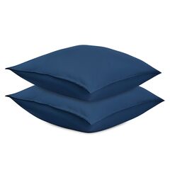 Набор наволочек из премиального сатина темно-синего цвета из коллекции Essential, 70х70 см, Tkano