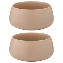 Набор из двух салатников бежевого цвета из коллекции Essential, 800 мл, Tkano