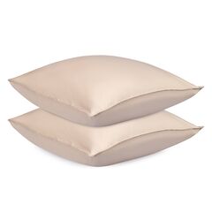 Набор наволочек из премиального сатина бежевого цвета из коллекции Essential, 70х70 см, Tkano