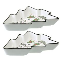 Набор из двух сервировочных тарелок Sweet Memories из коллекции New Year Essential, Tkano