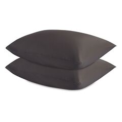 Набор наволочек из премиального сатина темно-серого цвета из коллекции Essential, 50х70 см, Tkano