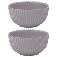 Набор из двух салатников темно-серого цвета из коллекции Edge, 650 мл, Tkano