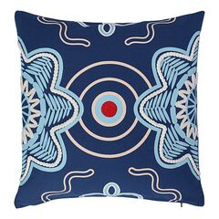 Подушка декоративная по мотивам эвенских орнаментов из коллекции Cultural Heritage, 45х45 см, Tkano