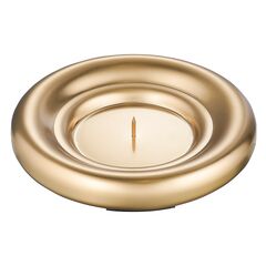 Подсвечник круглый с титановым покрытием из коллекции Edge, 12 см, Tkano