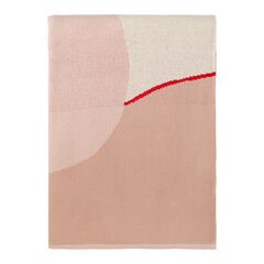 Плед из хлопка с авторским принтом бежевого цвета из коллекции Freak Fruit, 130х180 см, Tkano