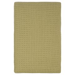 Плед из шерсти травянисто-зеленого цвета из коллекции Essential, 130х180 см, Tkano
