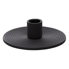 Подсвечник из каменной керамики графитового цвета из коллекции Essential, Tkano