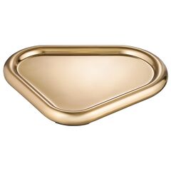 Подсвечник треугольный с титановым покрытием из коллекции Edge, 21х17 см, Tkano