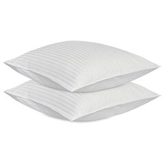 Набор наволочек из страйп-сатина из коллекции Essential, 70х70 см, Tkano