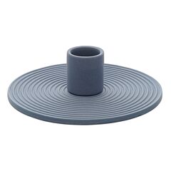 Подсвечник из каменной керамики темно-синего цвета из коллекции Essential, Tkano