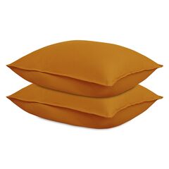 Набор наволочек изо льна и хлопка цвета карри из коллекции Essential, 50х70 см, Tkano