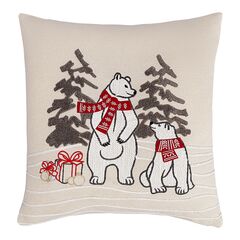 Подушка декоративная Festive bears из коллекции New Year Essential, 45х45 см, Tkano