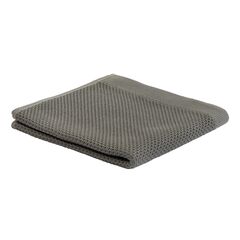 Полотенце для рук вафельное темно-серого цвета из коллекции Essential, 50х90 см, Tkano