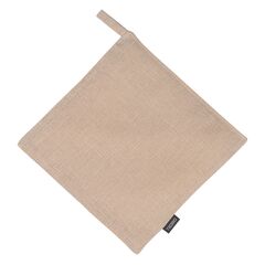 Прихватка из стираного льна бежевого цвета из коллекции Essential, 22х22 см, Tkano