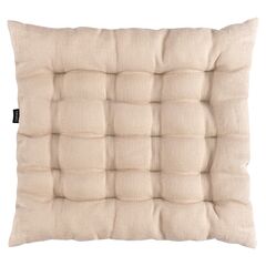 Подушка на стул из стираного льна бежевого цвета из коллекции Essential, 40х40x4 см, Tkano