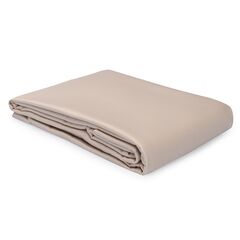 Простыня из премиального сатина бежевого цвета из коллекции Essential, 240х270 см, Tkano
