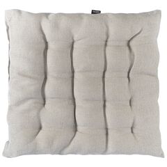 Подушка на стул из стираного льна серого цвета из коллекции Essential, 40х40x4 см, Tkano