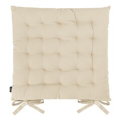 Подушка на стул из хлопка бежевого цвета из коллекции Essential, 40х40 см, Tkano