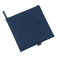 Прихватка из стираного льна синего цвета из коллекции Essential, 22х22 см, Tkano