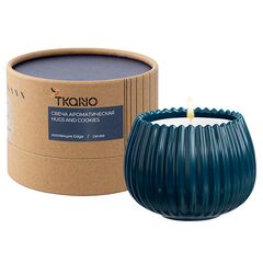 Свеча ароматическая Hugs and Cookies из коллекции Edge, синий, 30 ч, Tkano