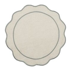 Салфетка под приборы Anemone из коллекции Trendy Ruffles, 40 см, серый, Tkano