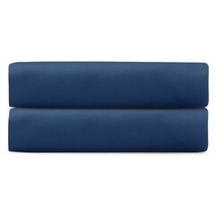 Простыня на резинке из премиального сатина темно-синего цвета из коллекции Essential, 200х200х30 см, Tkano