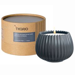 Свеча ароматическая Italian Cypress из коллекции Edge, серый, 30 ч, Tkano