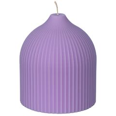 Свеча декоративная цвета лаванды из коллекции Edge, 10,5см, Tkano