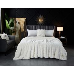 Покрывало Бернард, цвет молочный, размер 160х220, Sofi de Marko